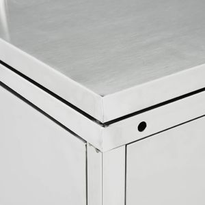 vidaXL Podwójna osłona na kosze na śmieci, 240 L, stal nierdzewna 6