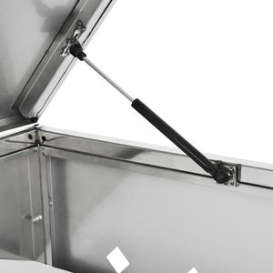 vidaXL Podwójna osłona na kosze na śmieci, 240 L, stal nierdzewna 7