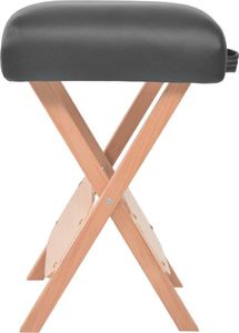 vidaXL Składany stołek do masażu z 2 wałkami, grubość siedziska 12 cm 3