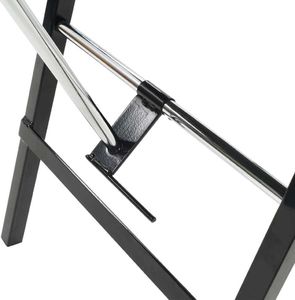 vidaXL Przenośny fotel kosmetyczny, ekoskóra, 185 x 78 x 76 cm, czarny 6