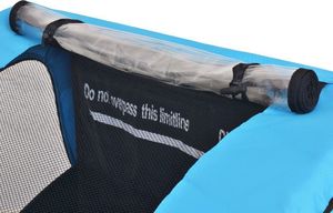 vidaXL Rowerowa przyczepka dla dzieci, szara i niebieska, 30 kg 3