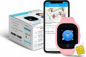 Smartwatch Bezpieczna Rodzina GJD.06 Różowy  (GJD.06R) 2