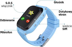 Smartwatch GJD.1 Niebieski  (GJD.11 Niebieski) 2