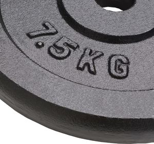 vidaXL Obciążniki żeliwne, 4 sztuki, 30 kg (91393) 3