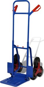 vidaXL Składany wózek ręczny z 6 kółkami niebieski 200 kg 1