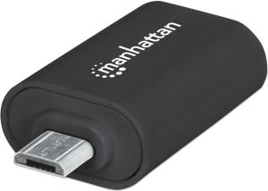 Adapter USB Manhattan microUSB - USB Czarny  (406192) 1