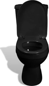 Zestaw kompaktowy WC vidaXL 70 cm cm czarny (240550) 3