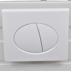 Zestaw podtynkowy vidaXL Podwieszana toaleta ceramiczna ze spłuczką, czarna 4