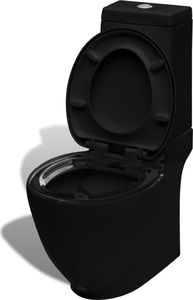 Zestaw kompaktowy WC vidaXL 65 cm cm czarny (140298) 1