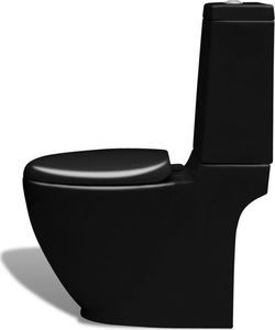 Zestaw kompaktowy WC vidaXL 66 cm cm czarny (141136) 3