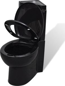 Zestaw kompaktowy WC vidaXL 68 cm cm czarny (141134) 3