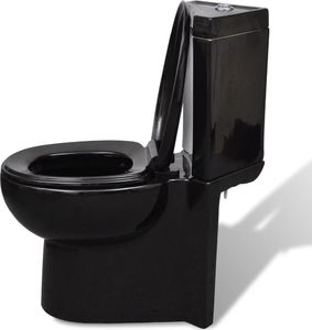 Zestaw kompaktowy WC vidaXL 68 cm cm czarny (141134) 4