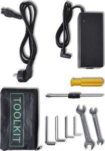 Rower elektryczny vidaXL 90814 20" srebrny 3