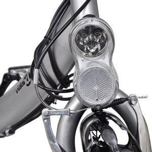 Rower elektryczny vidaXL 90814 20" srebrny 5