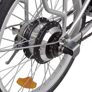 Rower elektryczny vidaXL 90814 20" srebrny 6