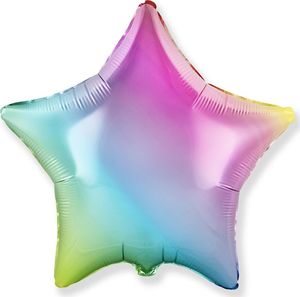 Flexmetal Balon foliowy gwiazda ombre pastelowy - 46 cm - 1 szt. uniwersalny 1
