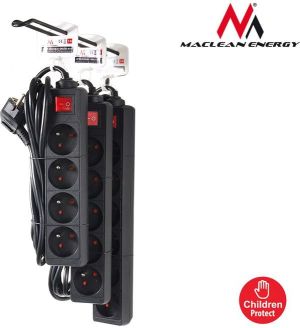 Listwa zasilająca Maclean 5 gniazd 5m czarny (MCE55) 2