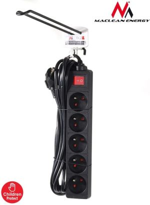 Listwa zasilająca Maclean 5 gniazd 5m czarny (MCE55) 3