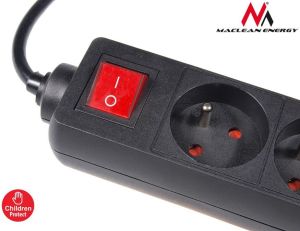 Listwa zasilająca Maclean 5 gniazd 5m czarny (MCE55) 4