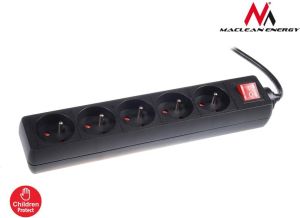 Listwa zasilająca Maclean 5 gniazd 5m czarny (MCE55) 7