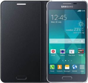 Samsung Etui Flip Cover do Galaxy Alpha czarne (EF-FG850BBEGWW) 3
