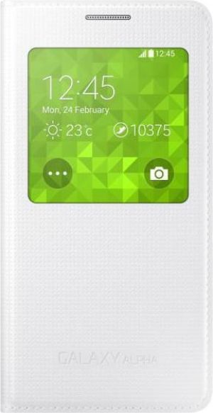 Samsung Etui S View Cover do Galaxy Alpha białe (EF-CG850BWEGWW) 1