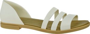 Crocs Sandały damskie Tulum Open Flat W białe r. 36/37 (206109-1CQ) 1