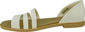 Crocs Sandały damskie Tulum Open Flat W białe r. 36/37 (206109-1CQ) 2