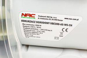 NAC Odkurzacz do liści VBE300A-AS-WS-CH 2