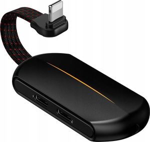 Adapter USB Baseus Adapter Hub Usb Iphone Lightning - Mini Jack 3.5mm Baseus Gamo L47 Rgb 18w Dac 1