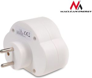 Maclean Gniazdo prądowe x2 MCE31 z wyłącznikiem 6