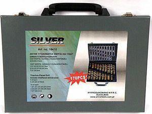 Wiertło Silver do metalu tytanowe walcowe 1,0–10,0 mmmm zestaw (10410) 2