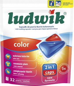 Ludwik Kapsułki do prania LUDWIK Color 2 w 1 32 szt. 1