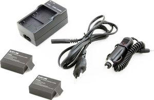 Akumulator SJCAM Zestaw 2x Bateria / Akumulator + Ładowarka Do Sjcam / Sj4000 / Sj4000 Wifi / Sj5000 2