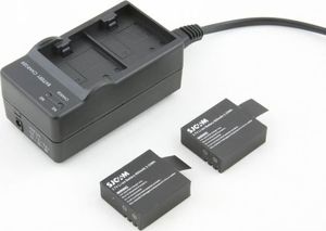 Akumulator SJCAM Zestaw 2x Bateria / Akumulator + Ładowarka Do Sjcam / Sj4000 / Sj4000 Wifi / Sj5000 9