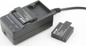 Akumulator SJCAM Zestaw 2x Bateria / Akumulator + Ładowarka Do Sjcam / Sj4000 / Sj4000 Wifi / Sj5000 10