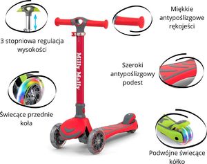 Hulajnoga Milly Mally Scooter Boogie Czerwony (3003) 2