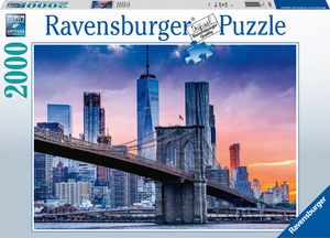 Ravensburger Puzzle 2000 elementów Widok na Manhattan i Most Brooklyn 1