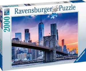 Ravensburger Puzzle 2000 elementów Widok na Manhattan i Most Brooklyn 2
