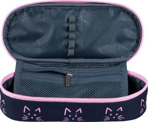 Piórnik St. Majewski Piórnik saszetka usztywniana z wewnętrzną klapką ST.RIGHT PC-01 Kocie łapki CACA 3