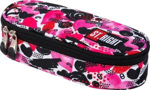 Piórnik St. Majewski Piórnik saszetka usztywniana z wewnętrzną klapką ST.RIGHT PC-01 Serca CACA 2