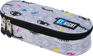 Piórnik St. Majewski Piórnik saszetka usztywniana z wewnętrzną klapką ST.RIGHT PC-01 Oczy CACA 2