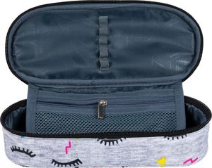 Piórnik St. Majewski Piórnik saszetka usztywniana z wewnętrzną klapką ST.RIGHT PC-01 Oczy CACA 3