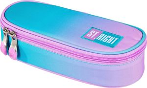 Piórnik St. Majewski Piórnik saszetka usztywniana z wewnętrzną klapką PC-01 turkusowe ombre 2