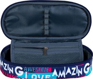 Piórnik St. Majewski Piórnik saszetka usztywniana z wewnętrzną klapką ST.RIGHT PC-01 Slogan CACA 3