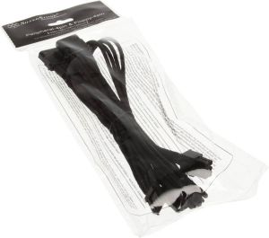 SilverStone Molex - 4-pin Floppy, 0.55m, Czarny (SST-PP06B-3PER10F) 3
