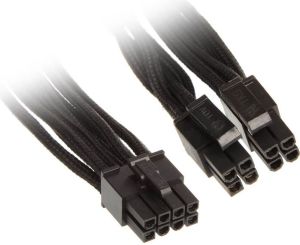 SilverStone 4+4-ATX/EPS kabel do modularnych zasilaczy, 750mm, Czarny (SST-PP06B-EPS75) 1