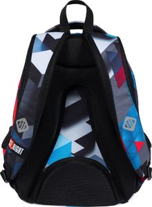 St. Majewski Plecak szkolny St.Right Bp-07 Czerwone klocki 3D 3