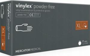 Mercator Medical rękawice ochronne vinylex powder-free roz. XL 100szt. RD20018005 1