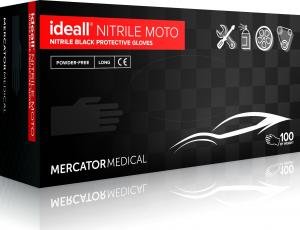 Mercator Medical rękawice ochronne ideall nitrile moto rozm L 100szt. RD30187004 1